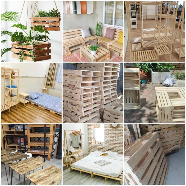 Ứng dụng của pallet gỗ decor