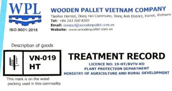 Khử Trùng Nhiệt HT Pallet Gỗ