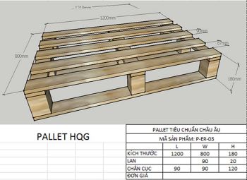 Pallet Gỗ Kích Thước? Kích Thước Tiêu Chuẩn?